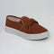 Sapato Feminino Caramelo Slip On Com Laço